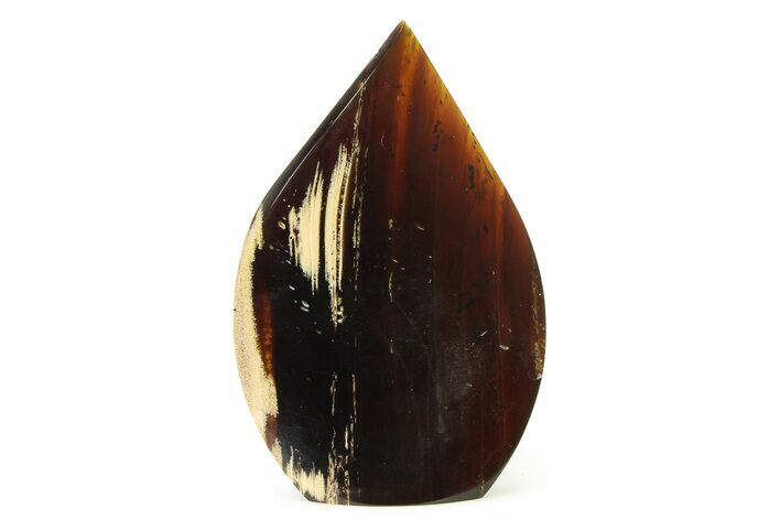 Tall Free-Standing Polished Indonesian Blue Amber #326966
